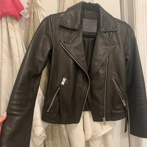 ALL SAINTS Dalby leather biker jacket